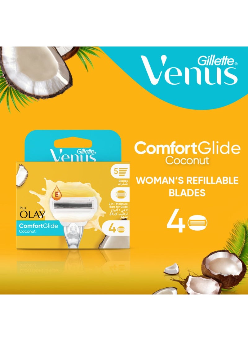 Gillette شفرات حلاقة جيلت فينوس وأولاي للنساء - عبوة 4 شفرات - Image 2